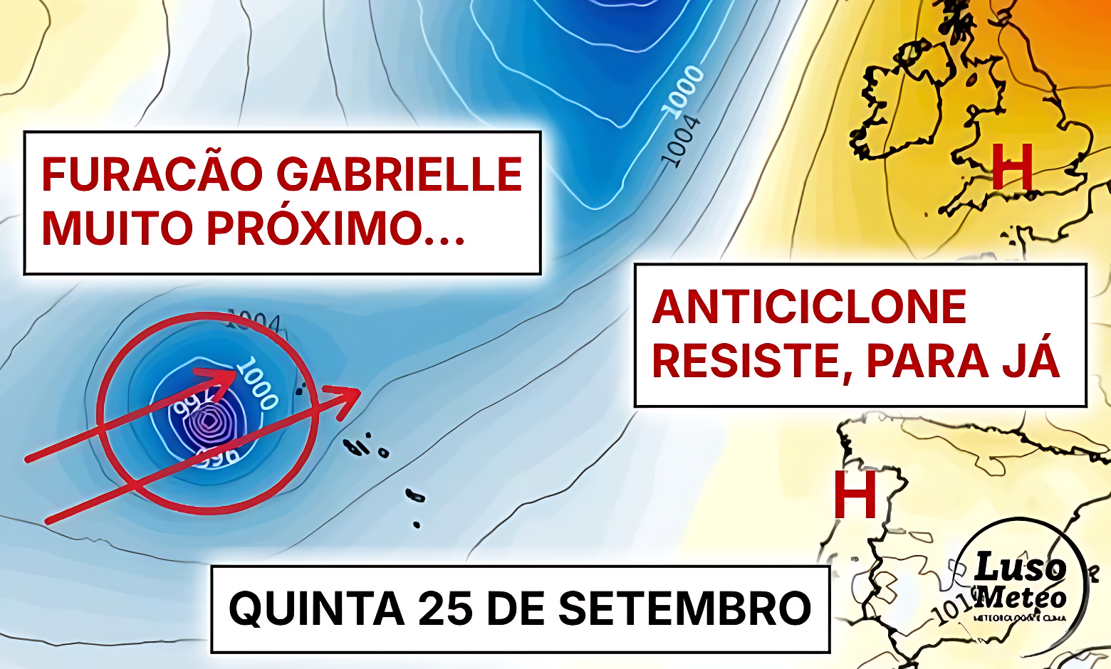 O anticiclone resiste e temos mais um dia de "Verão", mas um ciclone aproxima-se de águas Portuguesas - saiba a previsão do tempo na quinta, dia 25 de setembro de 2025 O anticiclone resiste e temos mais um dia de "Verão", mas um ciclone aproxima-se de águas Portuguesas - saiba a previsão do tempo na quinta, dia 25 de setembro de 2025