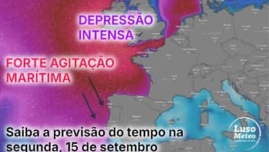 Depressão no Atlântico Norte provoca forte ondulação - atenção nas praias! - saiba a previsão do tempo na segunda, 15 de setembro de 2025 Depressão no Atlântico Norte provoca forte ondulação - atenção nas praias! - saiba a previsão do tempo na segunda, 15 de setembro de 2025