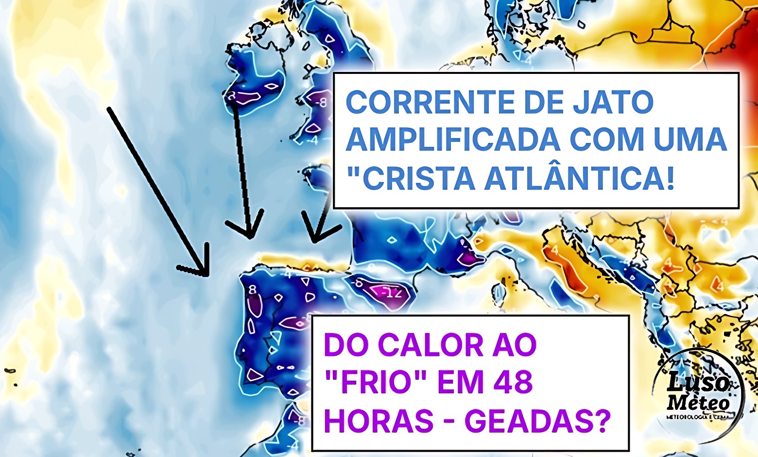 Algum frio e possíveis geadas na próxima semana devido a uma crista Atlântica, mas não guarde a roupa de Verão - tempo "bipolar" na segunda quinzena de setembro Algum frio e possíveis geadas na próxima semana devido a uma crista Atlântica, mas não guarde a roupa de Verão - tempo "bipolar" na segunda quinzena de setembro