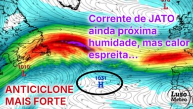 Anticiclone ganha força, aproxima-se um período de tempo mais quente, mas continua a humidade! Saiba a previsão do tempo na quinta, 11 de setembro de 2025 Anticiclone ganha força, aproxima-se um período de tempo mais quente, mas continua a humidade! Saiba a previsão do tempo na quinta, 11 de setembro de 2025