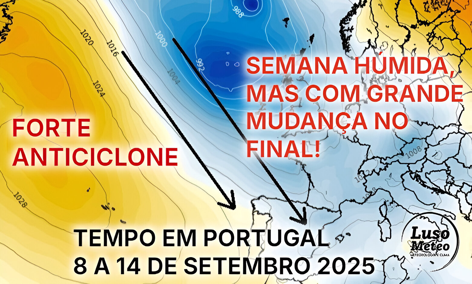 Mais chuva a caminho para algumas regiões, e tempo fresco, antes de uma mudança que traz o Verão em força! - Tempo esta semana 8 a 14 de setembro 2025 Mais chuva a caminho para algumas regiões, e tempo fresco, antes de uma mudança que traz o Verão em força! - Tempo esta semana 8 a 14 de setembro 2025