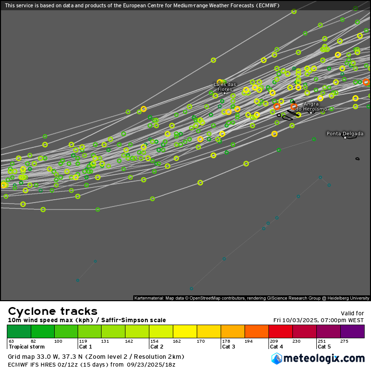 Furacão Gabrielle leva ventos até 160km/h aos Açores, muita chuva e mar agitado - saiba como evoluirá esta depressão na aproximação a Portugal Continental Furacão Gabrielle provavelmente passará relativamente perto das Ilhas do Grupo Central dos Açores