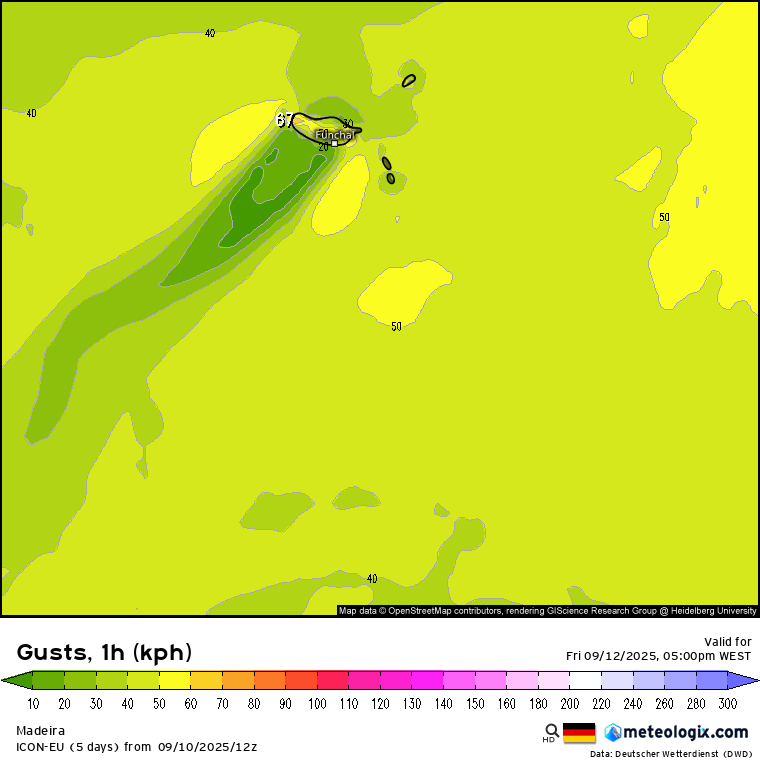 Massa de ar (sub) tropical quente entra em Portugal - mas a corrente de jato ainda se mantém incerta - saiba a previsão do tempo na sexta, 12 de setembro de 2025 Vento forte previsto para esta sexta-feira na Madeira