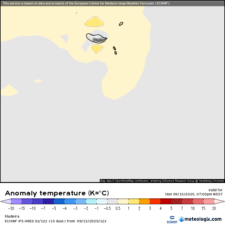 Depressão no Atlântico Norte provoca forte ondulação - atenção nas praias! - saiba a previsão do tempo na segunda, 15 de setembro de 2025 Temperaturas acima da média no arquipélago da Madeira