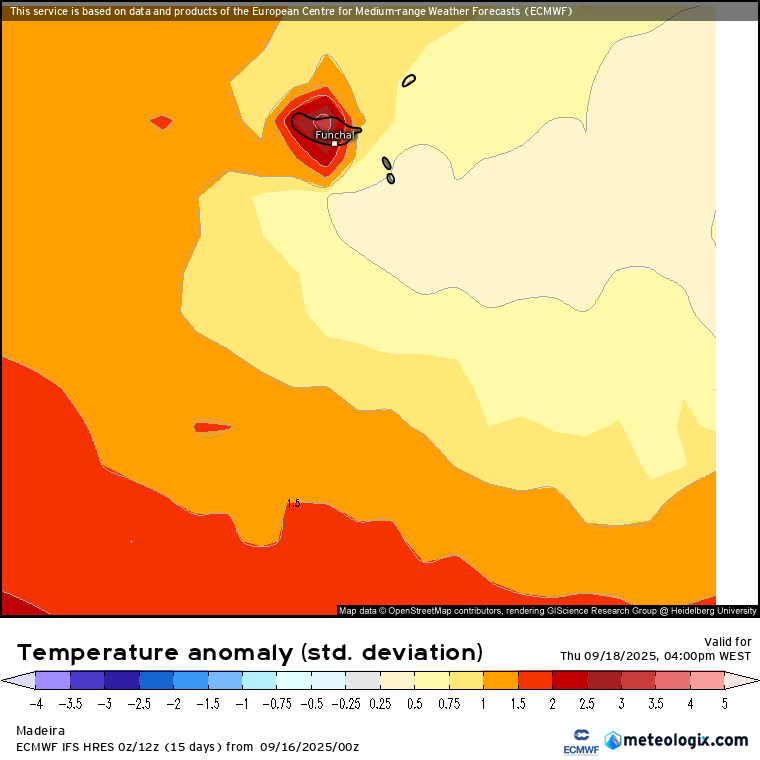 Um dia MUITO abafado, desagradável, com nuvens e muito calor, assim como poeiras de África - saiba a previsão do tempo na quinta, 18 de setembro de 2025 Calor na Madeira!