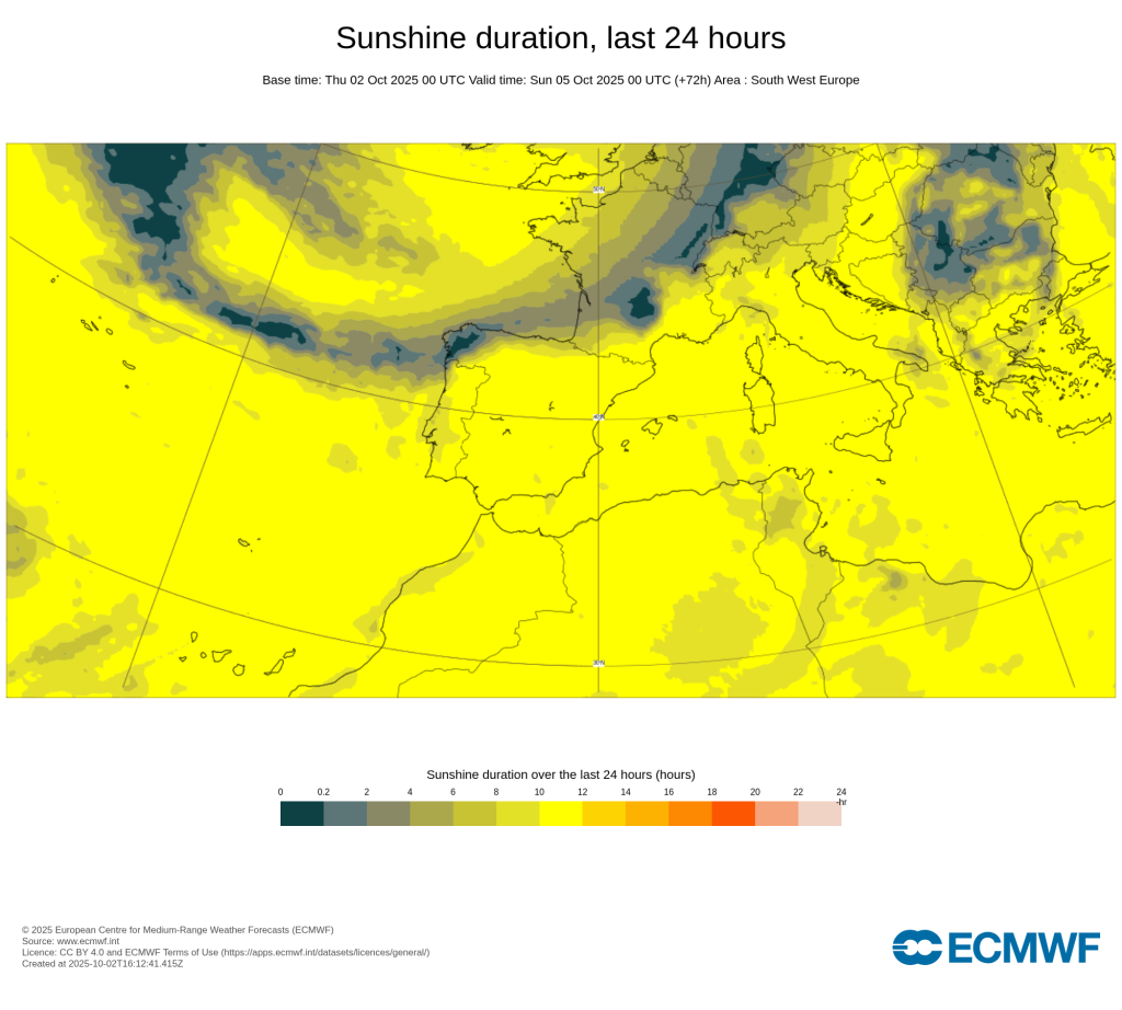 Muito sol nos Açores e Madeira, menos sol no extremo Noroeste e litoral de Portugal Continental
