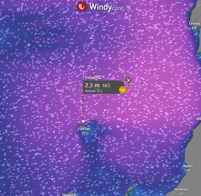 Forte crista anticiclónica traz o Verão de volta a Portugal! Saiba a previsão do tempo na segunda, 6 de outubro de 2025 Ondas até 2\3 metros na Costa Norte da Madeira