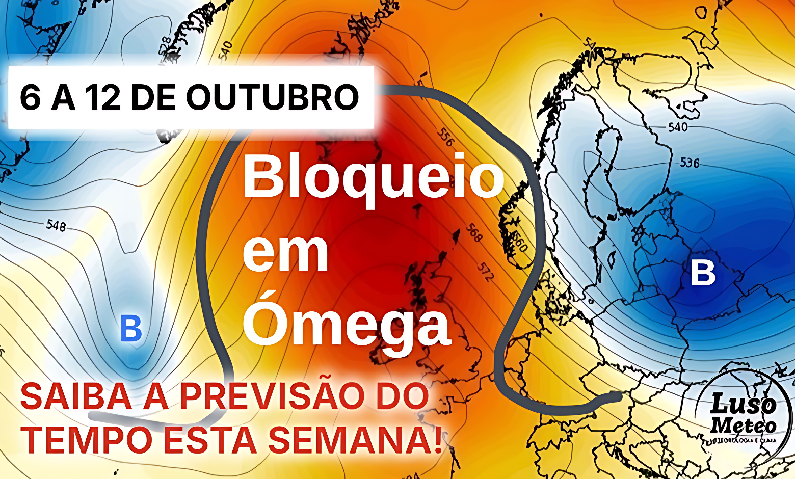 Bloqueio em ómega pode marcar a meteorologia esta semana - Portugal com variações térmicas, Espanha com uma tempestade - saiba como estará o tempo esta semana, 6 a 12 de outubro de 2025 Bloqueio em ómega pode marcar a meteorologia esta semana - Portugal com variações térmicas, Espanha com uma tempestade - saiba como estará o tempo esta semana, 6 a 12 de outubro de 2025