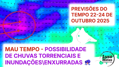 Mau tempo: Depressões e ligação "direta" ao Atlântico tropical podem gerar chuva forte e vento nos próximos dias - muita humidade e tempo muito cinzento entre quarta e sexta, 22 a 24 de outubro de 2025 Mau tempo: Depressões e ligação "direta" ao Atlântico tropical podem gerar chuva forte e vento nos próximos dias - muita humidade e tempo muito cinzento entre quarta e sexta, 22 a 24 de outubro de 2025