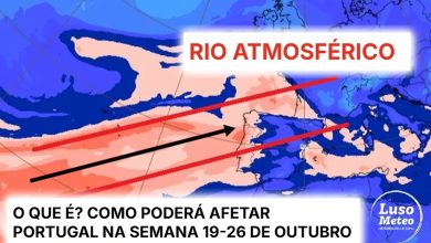 Rio Atmosférico deve afetar Portugal na próxima semana (19-26 de outubro) - saiba o que é este fenómeno, e as previsões! Rio Atmosférico deve afetar Portugal na próxima semana (19-26 de outubro) - saiba o que é este fenómeno, e as previsões!