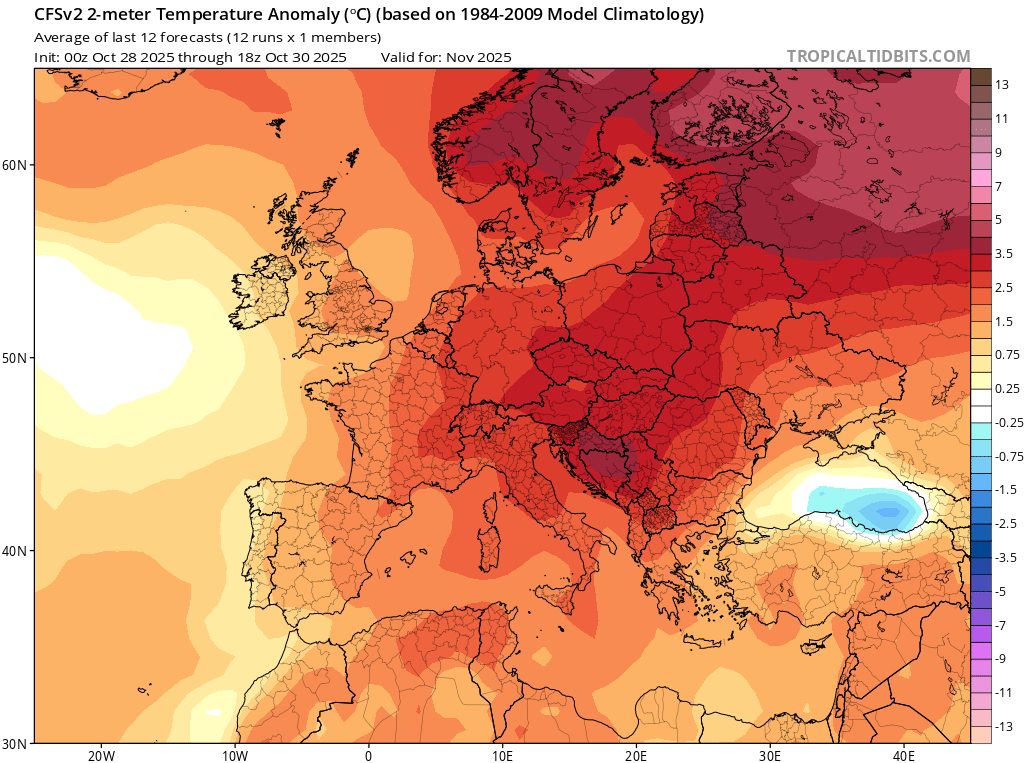Um mês com bastante chuva, e depressões Atlânticas, ou o anticiclone consegue estabelecer-se? Eis a questão! - Vórtice polar alterado, será que o frio pode aparecer? - Saiba a previsão do tempo em novembro! O frio deverá continuar, maioritariamente, ausente ao longo do mês