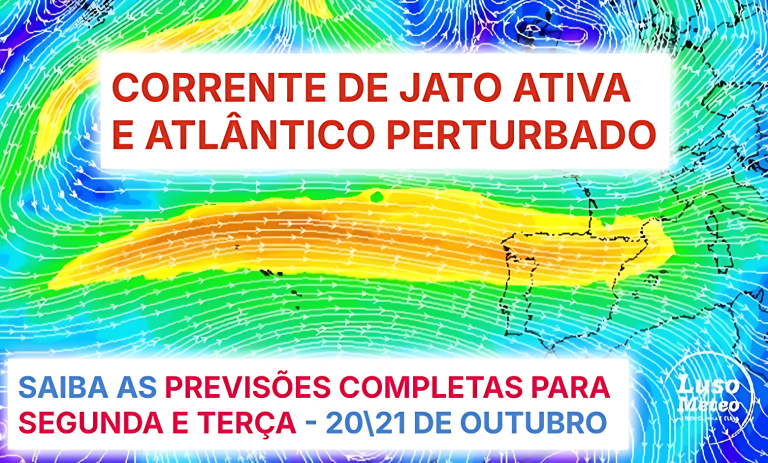 Chuva instala-se em Portugal, com um regime de NAO- e depressões no Atlântico, mas não chove em todas as regiões – saiba as previsões do tempo na segunda e terça, 20 e 21 de outubro de 2025 Chuva instala-se em Portugal, com um regime de NAO- e depressões no Atlântico, mas não chove em todas as regiões - saiba as previsões do tempo na segunda e terça, 20 e 21 de outubro de 2025