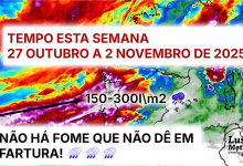 Festival elétrico possível nesta terça-feira (trovoadas), e chuva forte - mau tempo possível no Sul na quarta, e as depressões não páram aí - tempo esta semana 27 de outubro a 2 de novembro Festival elétrico possível nesta terça-feira (trovoadas), e chuva forte - mau tempo possível no Sul na quarta, e as depressões não páram aí - tempo esta semana 27 de outubro a 2 de novembro