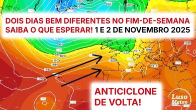 Tempo no fim-de-semana traz uma mudança rápida, com o anticiclone de regresso, e estabilidade, depois de chuvas torrenciais - saiba como estará na sua região nos dias 1 e 2 de novembro! Tempo no fim-de-semana traz uma mudança rápida, com o anticiclone de regresso, e estabilidade, depois de chuvas torrenciais - saiba como estará na sua região nos dias 1 e 2 de novembro!