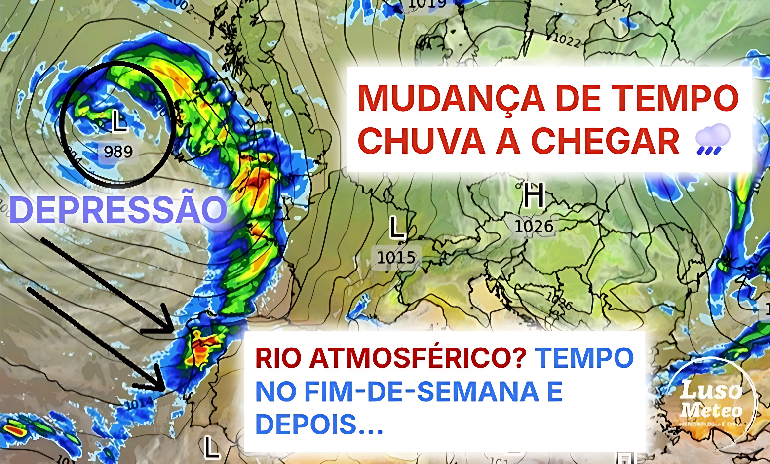 Chuva (e vento) regressam domingo, e pode vir para ficar, com sucessivas depressões a caminho - saiba a previsão do tempo este fim-de-semana, e o que pode vir depois! Chuva (e vento) regressam domingo, e pode vir para ficar, com sucessivas depressões a caminho - saiba a previsão do tempo este fim-de-semana, e o que pode vir depois!