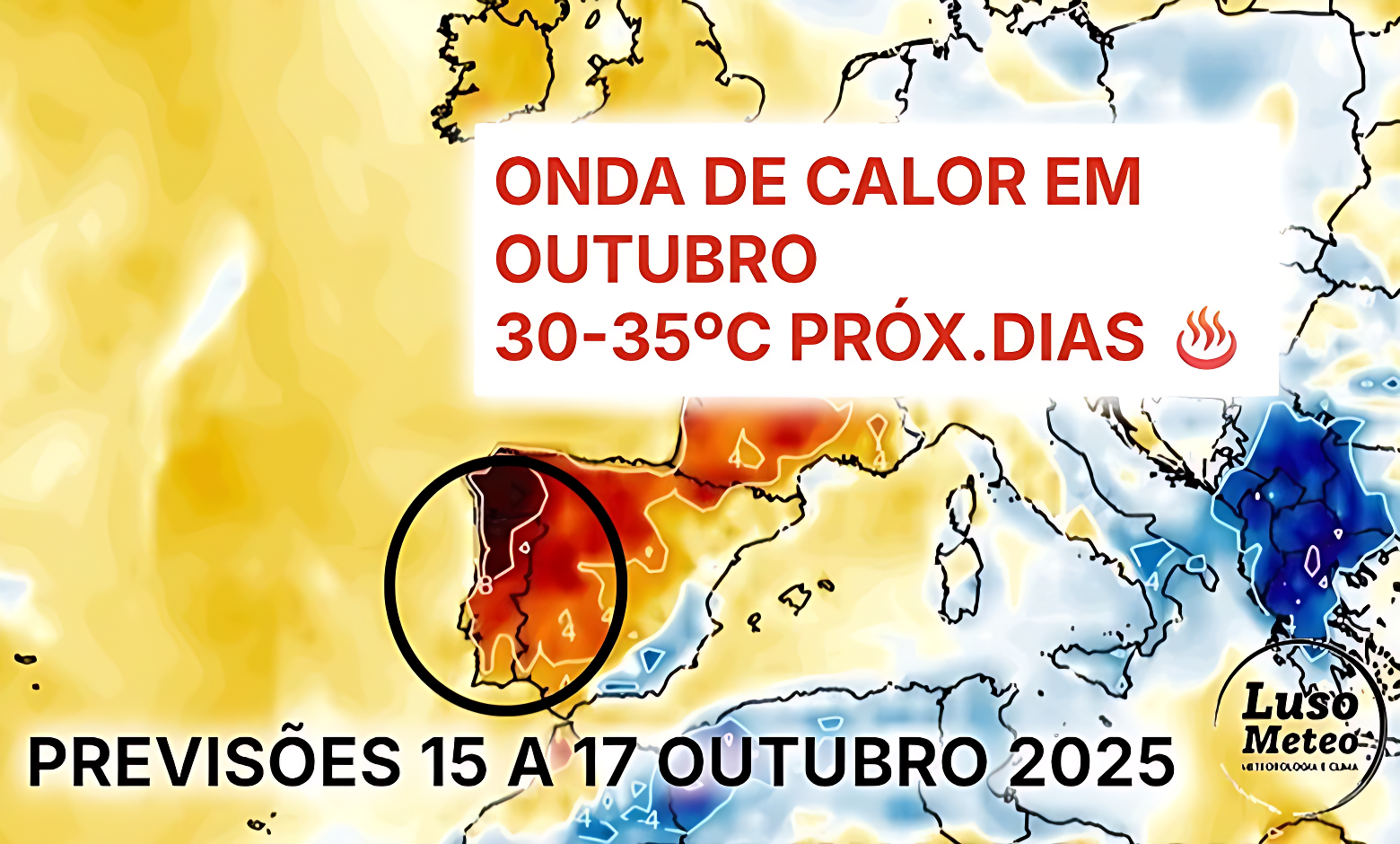 Tempo nos próximos dias - mais quente a caminho - 30 a 35ºC entre quarta e sexta-feira, e a onda de calor continua (com tempo abafado) - mau tempo nos Açores - saiba as previsões! Tempo nos próximos dias - mais quente a caminho - 30 a 35ºC entre quarta e sexta-feira, e a onda de calor continua (com tempo abafado) - mau tempo nos Açores - saiba as previsões!