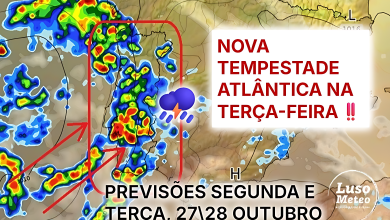 Tempestade Atlântica vai trazer muita chuva e trovoada a Portugal, e não fica por aqui... saiba as previsões do tempo na segunda e terça, 27-28 de outubro de 2025 Tempestade Atlântica vai trazer muita chuva e trovoada a Portugal, e não fica por aqui... saiba as previsões do tempo na segunda e terça, 27-28 de outubro de 2025