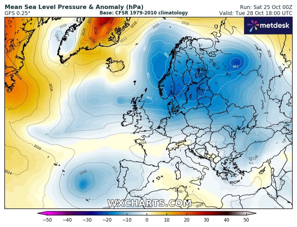 Tempestade Atlântica vai trazer muita chuva e trovoada a Portugal, e não fica por aqui... saiba as previsões do tempo na segunda e terça, 27-28 de outubro de 2025 Tempestade Atlântico a Sudoeste de Portugal Continental - mau tempo a caminho...