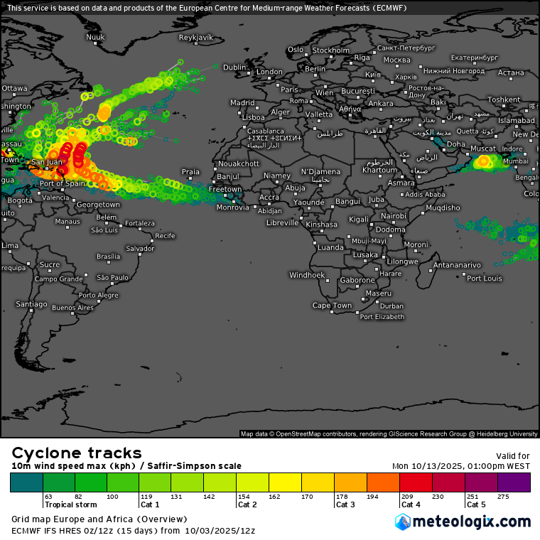 Afinal quando chove em Portugal? Fim da NAO+ e tempestades no Atlântico tropical podem trazer a resposta! Saiba a análise do tempo para a primeira quinzena de outubro Possibilidade de ciclones tropicais no Atlântico dentro de alguns dias podem desbloquear o tempo depois do meio de outubro