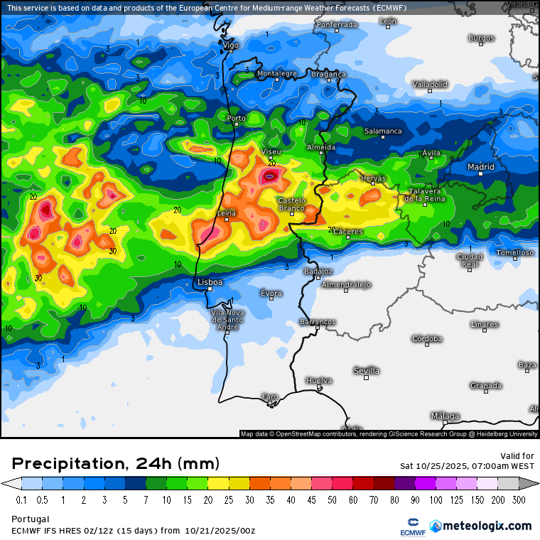 Mau tempo: Depressões e ligação "direta" ao Atlântico tropical podem gerar chuva forte e vento nos próximos dias - muita humidade e tempo muito cinzento entre quarta e sexta, 22 a 24 de outubro de 2025 Mau tempo: Depressões e ligação "direta" ao Atlântico tropical podem gerar chuva forte e vento nos próximos dias - muita humidade e tempo muito cinzento entre quarta e sexta, 22 a 24 de outubro de 2025