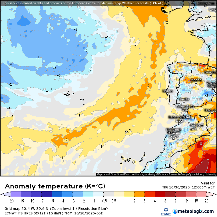 Temperaturas dentro da média em Portugal Continental e nos Açores, e ainda acima da média no arquipélago Madeirense