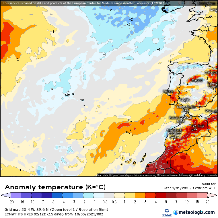 Tempo no fim-de-semana traz uma mudança rápida, com o anticiclone de regresso, e estabilidade, depois de chuvas torrenciais - saiba como estará na sua região nos dias 1 e 2 de novembro! Temperaturas ligeiramente abaixo da média nos Açores, e acima da média na Madeira e no Sul de Portugal Continental