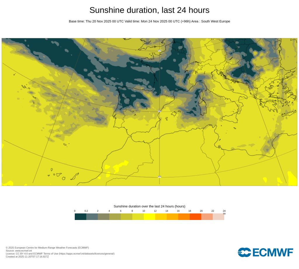A chuva está de regresso e traz subida das temperaturas - mudança de tempo no fim-de-semana 22-23 de novembro - saiba como estará na sua região! Bastante sol nas Ilhas, enquanto em Portugal Continental verificamos previsão de muitas nuvens, e pouco sol