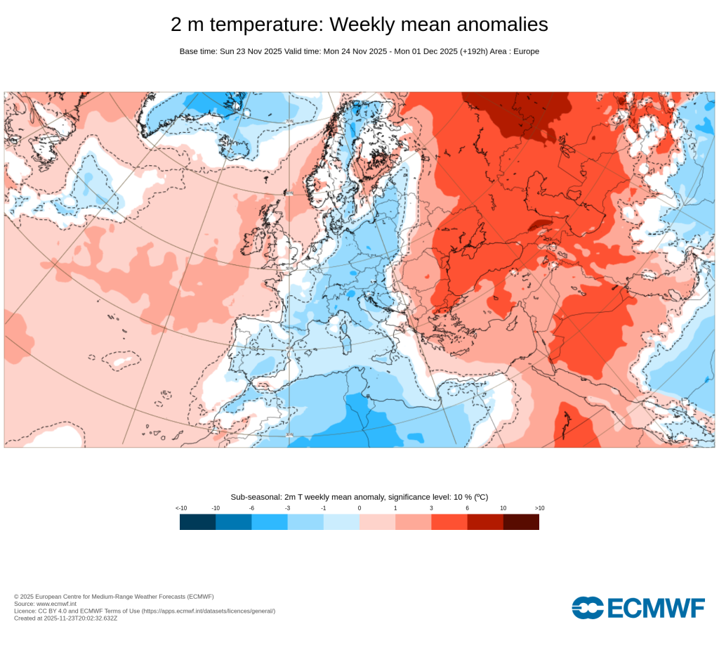 O tempo esta semana pode ser ligeiramente mais fria que a média em Portugal Continental, e mais quente nas Ilhas