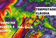 Vento com rajadas acima de 100km/h, mais de 100mm de chuva, trovoadas e outros fenómenos - tudo o que a tempestade Claudia pode trazer a Portugal - previsões do tempo na quarta e quinta, 12 e 13 de novembro