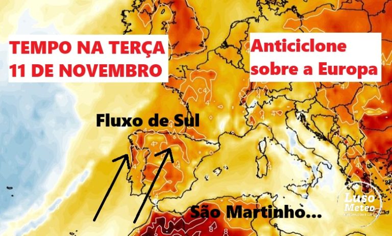Mesmo tímido, o São Martinho “não falha”! Mas, não será em todo o lado… Saiba como estará o tempo na terça, 11 de novembro, na sua região! Mesmo tímido, o São Martinho "não falha"! Mas, não será em todo o lado... Saiba como estará o tempo na terça, 11 de novembro, na sua região!