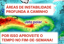 Várias depressões vão trazer uma semana muito instável, com o jato polar perturbado - mas antes disso, o sol está nas previsões do tempo no fim-de-semana 8 e 9 de novembro Várias depressões vão trazer uma semana muito instável, com o jato polar perturbado - mas antes disso, o sol está nas previsões do tempo no fim-de-semana 8 e 9 de novembro