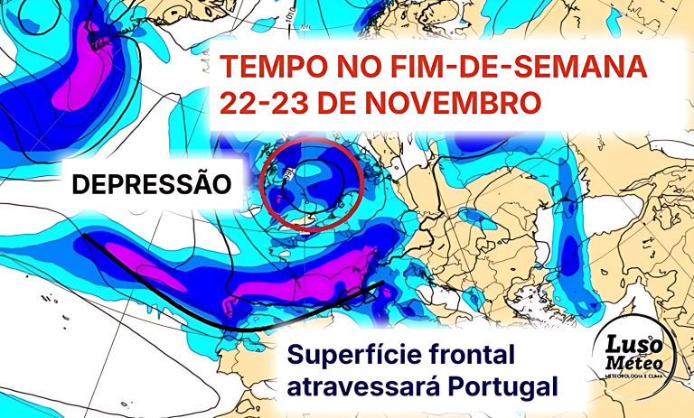 A chuva está de regresso e traz subida das temperaturas – mudança de tempo no fim-de-semana 22-23 de novembro – saiba como estará na sua região! A chuva está de regresso e traz subida das temperaturas - mudança de tempo no fim-de-semana 22-23 de novembro - saiba como estará na sua região!