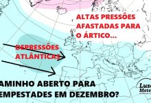 Dezembro pode vir com tempestades e com fenómenos menos comuns, por isso aproveite os próximos 10 a 15 dias - saiba a nossa previsão inicial!