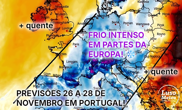 Frio intensifica-se nos próximos dias (e há mau tempo nos Açores) – entre quarta e sexta as temperaturas em Portugal voltam a descer abaixo dos 0ºC em algumas regiões – saiba quais com a nossa previsão! Frio intensifica-se nos próximos dias (e há mau tempo nos Açores) - entre quarta e sexta as temperaturas em Portugal voltam a descer abaixo dos 0ºC em algumas regiões - saiba quais com a nossa previsão!