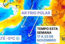 Mudança drástica do tempo, com ar frio polar que traz temperaturas até 5 graus negativos, mas o caminho para a chuva pode abrir rapidamente - saiba a previsão do tempo esta semana, 17 a 23 de novembro de 2025