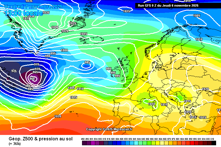 Depois de algum sol, o tempo na sexta-feira traz de volta as trovoadas, chuva e vento - mais uma depressão faz prosseguir o outono instável - previsão para 7 de novembro Mais estabilidade nos Açores, com o anticiclone mais intenso e a mostrar-se com mais influência
