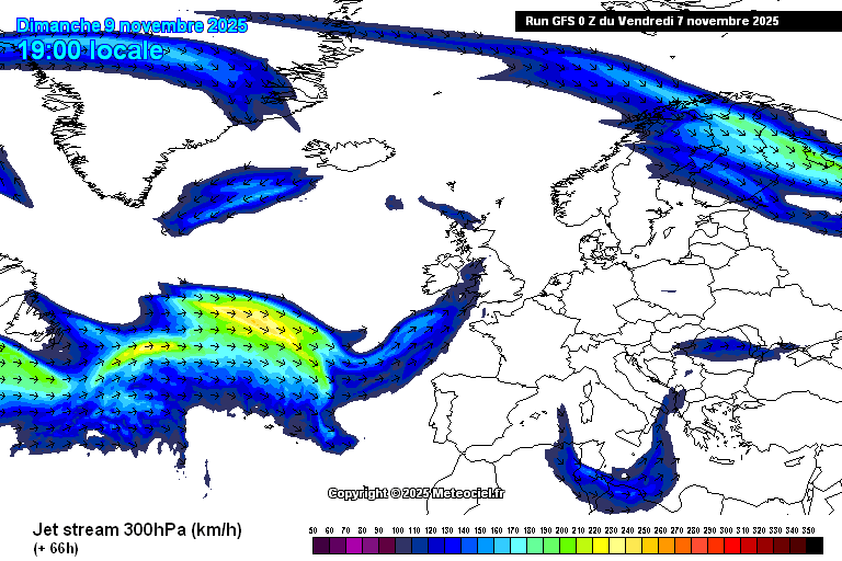 Várias depressões vão trazer uma semana muito instável, com o jato polar perturbado - mas antes disso, o sol está nas previsões do tempo no fim-de-semana 8 e 9 de novembro A descida do jato polar já nos mostra a tendência instável para a próxima semana