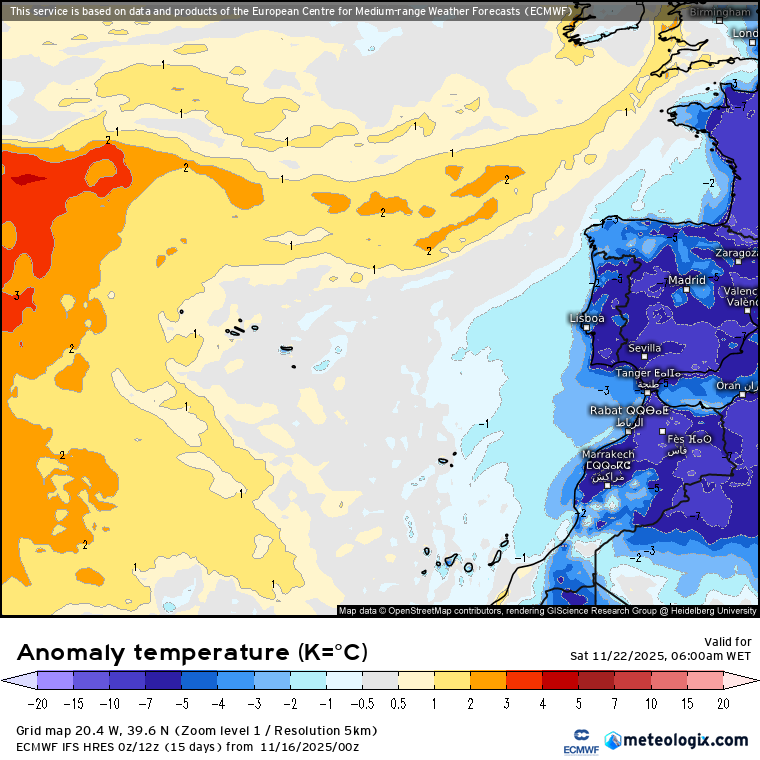 Mudança drástica do tempo, com ar frio polar que traz temperaturas até 5 graus negativos, mas o caminho para a chuva pode abrir rapidamente - saiba a previsão do tempo esta semana, 17 a 23 de novembro de 2025 As temperaturas podem vir a ficar abaixo da média tanto em Portugal Continental como nas Ilhas - contudo é notório que será no território Continental que verdadeiramente se sentirá!