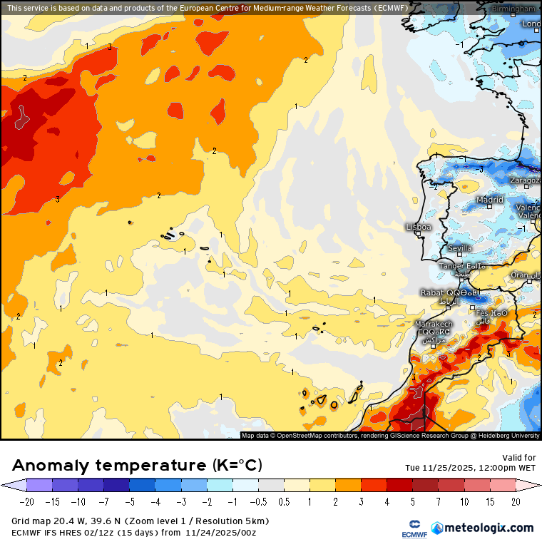 Temperaturas acima da média nos Açores e Madeira nos próximos dias
