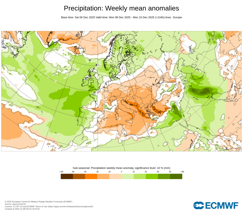 Precipitação acima da média em praticamente todo o país esta semana