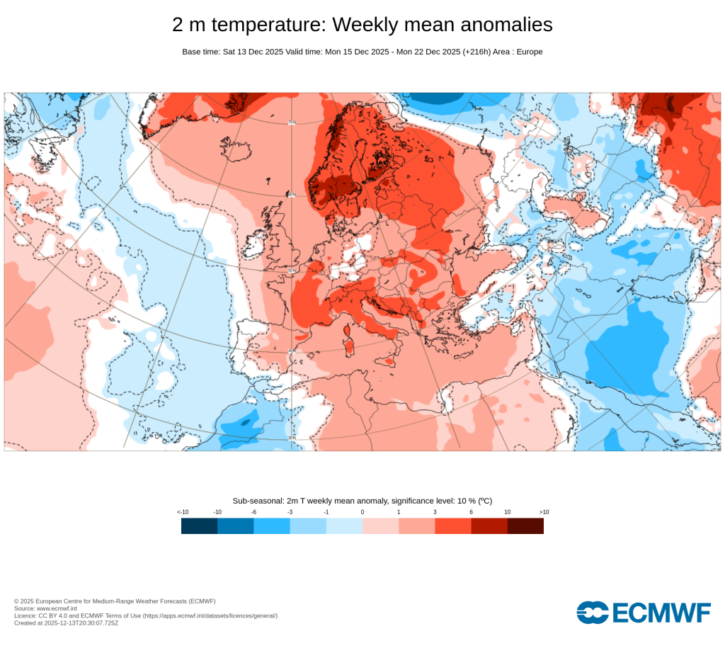 Poderá vir aí verdadeiro frio polar? Corrente de jato enfraquece, o tempo fica muito incerto, com o bloqueio a surgir, finalmente - previsão do tempo esta semana, 15 a 21 de dezembro de 2025 Esta semana parece ser quente em toda a Europa, para a época, mas em Portugal parece começar a mudar!
