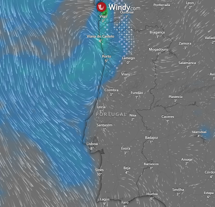 Bolsa de frio polar, e temperaturas até 5ºC negativos - mas pode chegar chuva a algumas regiões - a neve surpreenderá como em 2009? Saiba a previsão do tempo na sexta, 26 de dezembro 2025 O modelo Europeu aposta em precipitação nesta sexta logo pela manhã, cedo, numa situação que poderia provocar neve em altitudes baixas no litoral Norte