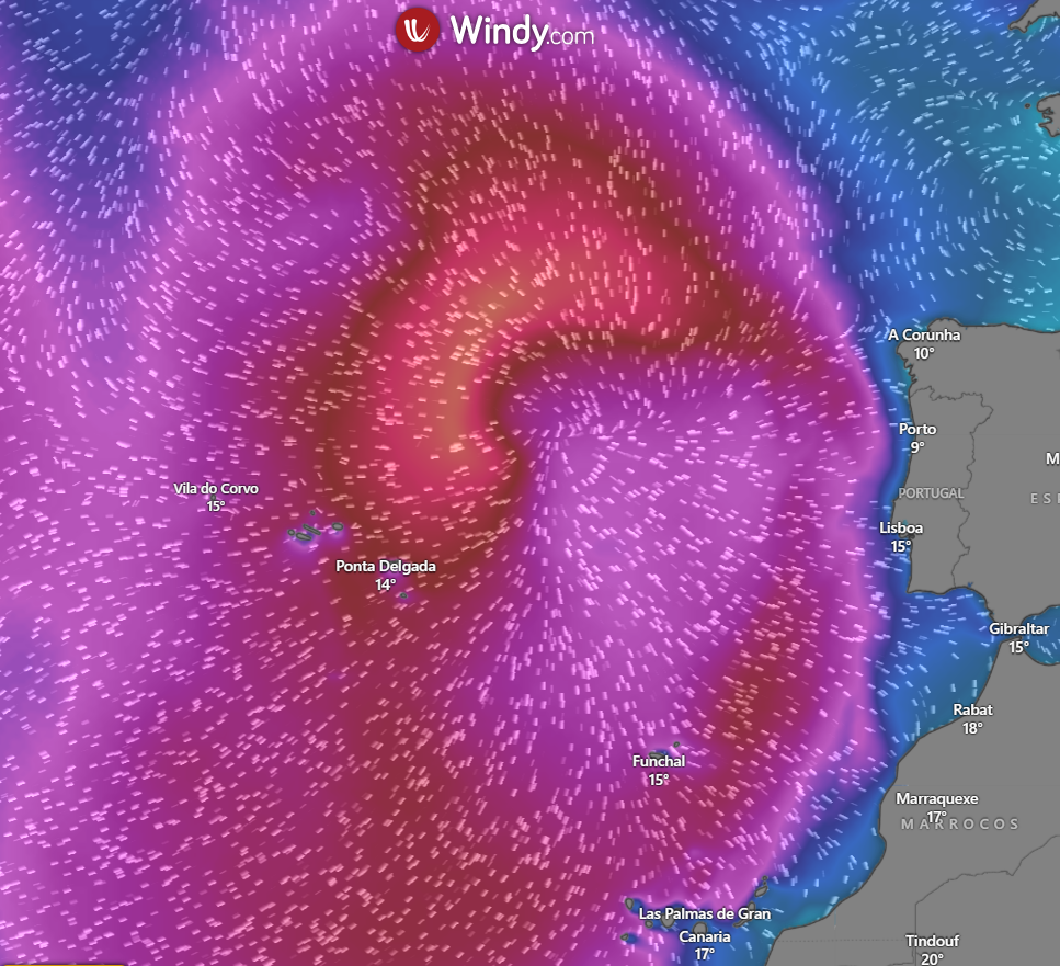 Depressão Francis - Tempo na passagem de ano e Ano Novo em Portugal - Frio, e chuva em algumas regiões - saiba as previsões completas para 31 dezembro e 1 de janeiro Ondulação forte no Atlântico, devido a uma perturbação
