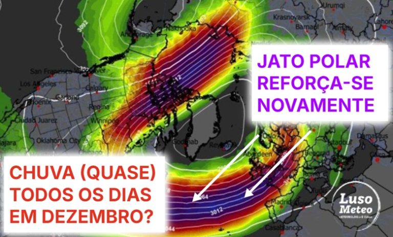 Chuva quase todos os dias em dezembro – o vórtice polar vai voltar a sofrer perturbações, e a corrente de jato polar volta a intensificar – saiba as previsões! Chuva quase todos os dias em dezembro - o vórtice polar vai voltar a sofrer perturbações, e a corrente de jato polar volta a intensificar - saiba as previsões!