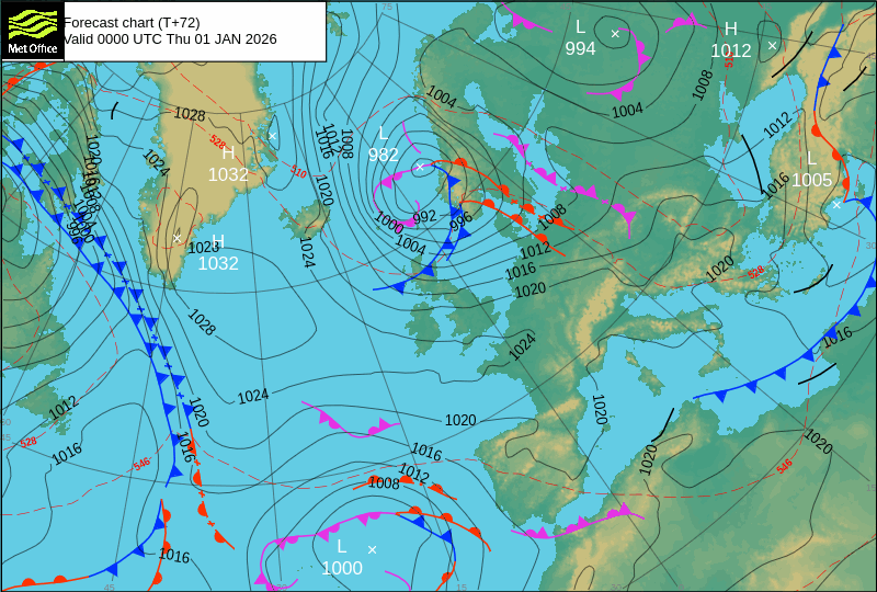 Depressão Francis - Tempo na passagem de ano e Ano Novo em Portugal - Frio, e chuva em algumas regiões - saiba as previsões completas para 31 dezembro e 1 de janeiro Depressão ao final do dia 31 a posicionar-se entre o Continente e a Madeira - irá marcar o tempo na passagem de ano em Portugal