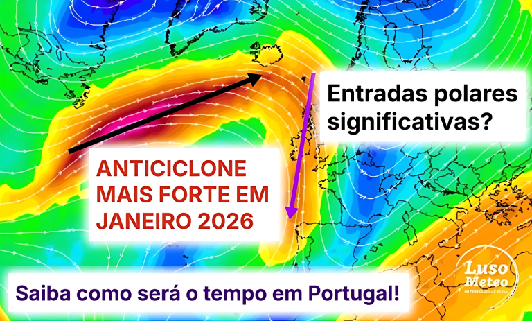 Tempo em janeiro com anticiclone mais forte, e menos chuva, mas com entradas polares significativas - saiba a previsão mensal Janeiro de 2026
