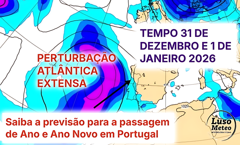 Depressão Francis – Tempo na passagem de ano e Ano Novo em Portugal – Frio, e chuva em algumas regiões – saiba as previsões completas para 31 dezembro e 1 de janeiro Depressão Francis - Tempo na passagem de ano e Ano Novo em Portugal - Frio, e chuva em algumas regiões - saiba as previsões completas para 31 dezembro e 1 de janeiro