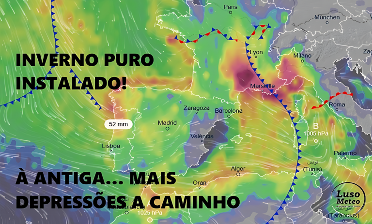 Depressões retrógradas a caminho – e a chuva não pára – previsão do tempo na segunda, 22 de dezembro 2025 Depressões retrógradas a caminho - e a chuva não pára - previsão do tempo na segunda, 22 de dezembro 2025