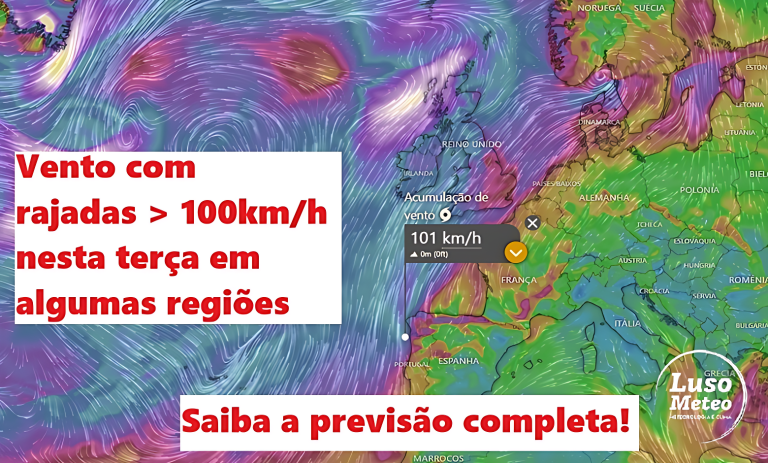 Tempestade traz vento acima de 100km/h a Portugal entre segunda e terça-feira – Depressão “Bram”? – Saiba a previsão para a sua região, e a evolução para o Norte da Europa Tempestade traz vento acima de 100km/h a Portugal entre segunda e terça-feira - Depressão "Bram"? - Saiba a previsão para a sua região, e a evolução para o Norte da Europa