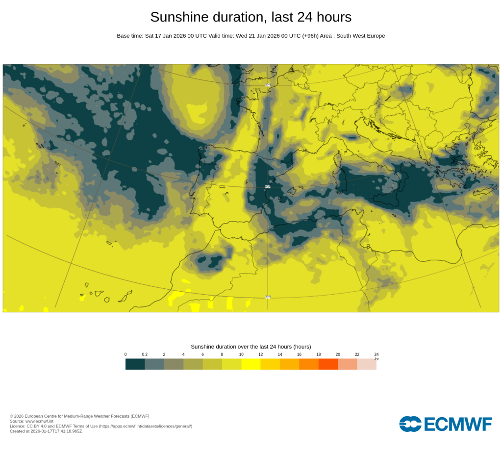 Tempestade no Mediterrâneo, com alta pressão a formar-se sobre a Escandinávia - saiba como estará o tempo em Portugal nos dias 19 e 20 de janeiro de 2026 Um país dividido... Mais sol a Sul de Portugal Continental, e nas encostas Sul da Madeira, mais nuvens nos Açores, em especial em regiões montanhosas